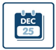 Christmas close-down icon