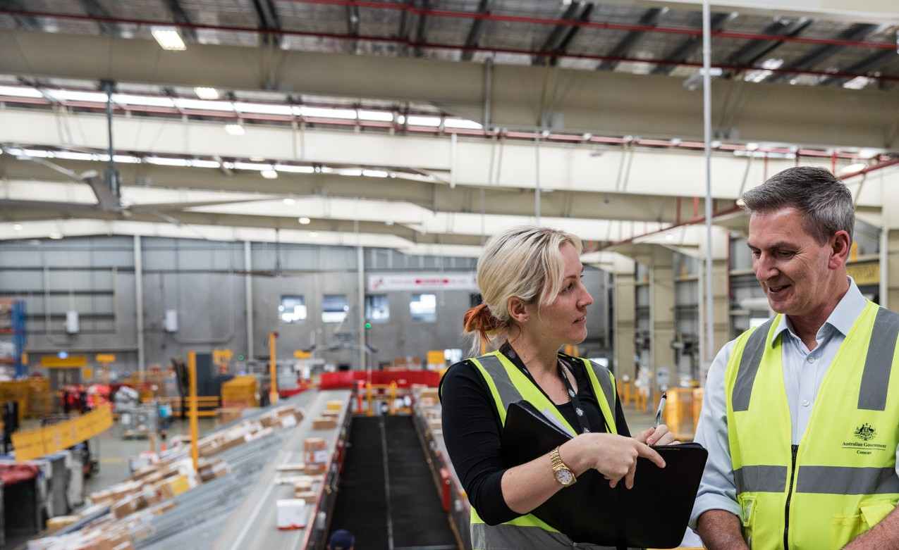 comcare inspectors in a mail centre